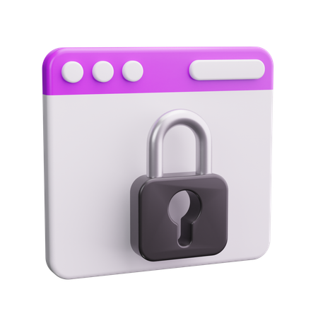 Browser Security  3D Icon