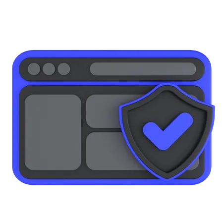 Browser Security  3D Icon