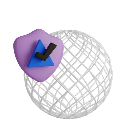 Online Privacy 3 D Illustration Contains PNG BLEND And OBJ Files 3D Icon