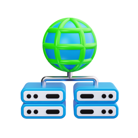 Browser Server  3D Icon