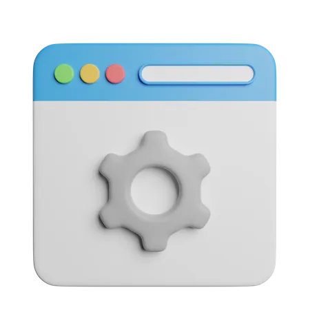 Browser Setting  3D Icon