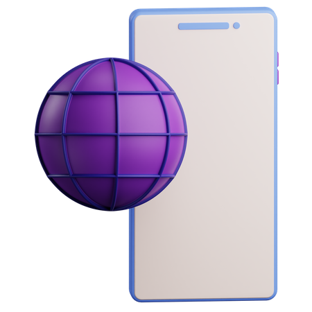 Browser Smartphone  3D Icon