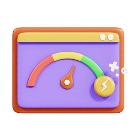 Browser Speed  3D Icon