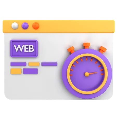 Browser Speed  3D Icon