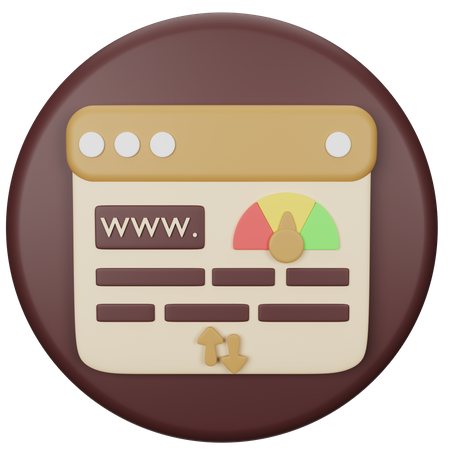 Browser Speed  3D Icon