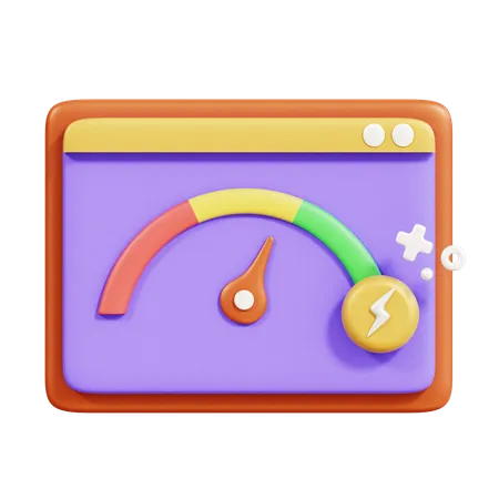 Browser Speed  3D Icon