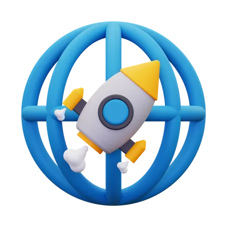 3 D Browser Speed Icon 3D Icon