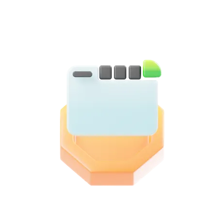 Browser Tab  3D Icon