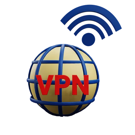 Browser Vpn  3D Icon