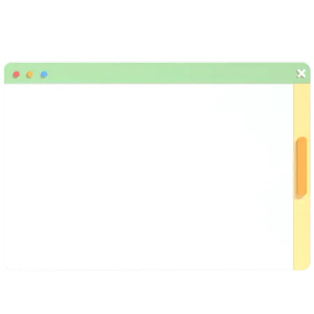 Browser Window  3D Icon