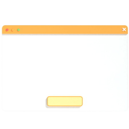 Browser Window  3D Icon