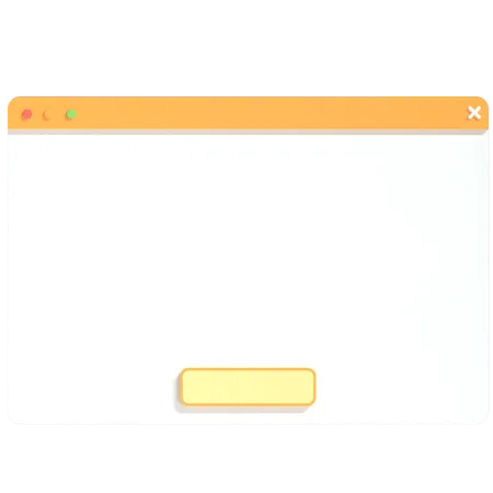 Browser Window  3D Icon