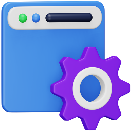 Browsereinstellungen  3D Icon