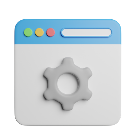 Browsereinstellungen  3D Icon