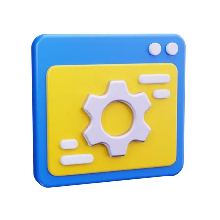 Browsereinstellungen  3D Icon