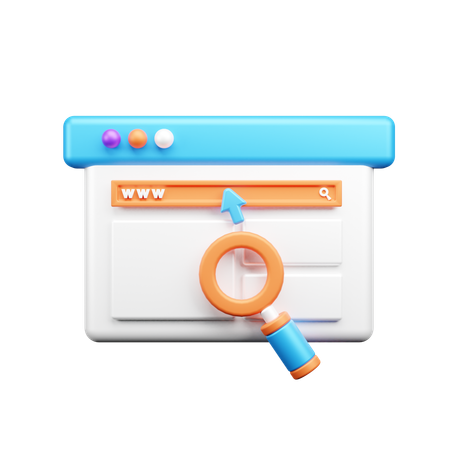 Browsersuche  3D Icon