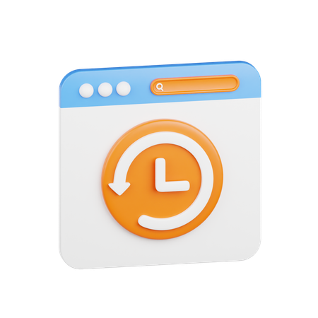 Browserverlauf  3D Icon