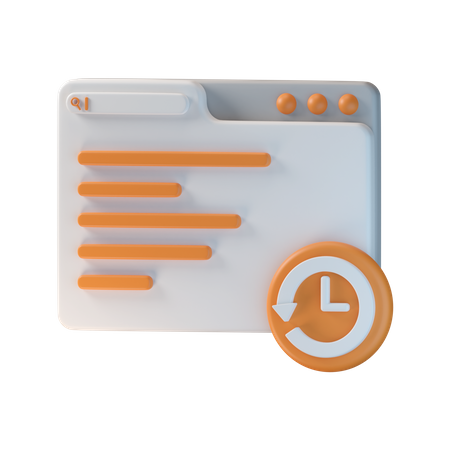 Browserverlauf  3D Icon