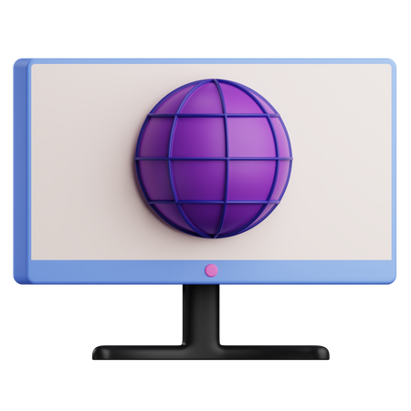 Browsing Monitor  3D Icon