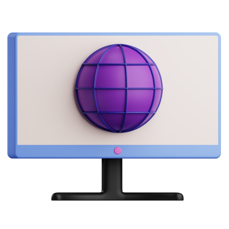 Browsing Monitor  3D Icon