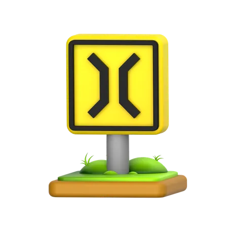 Brückenschild  3D Icon