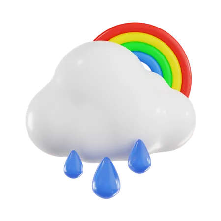 Arrosé d'arc-en-ciel  3D Icon