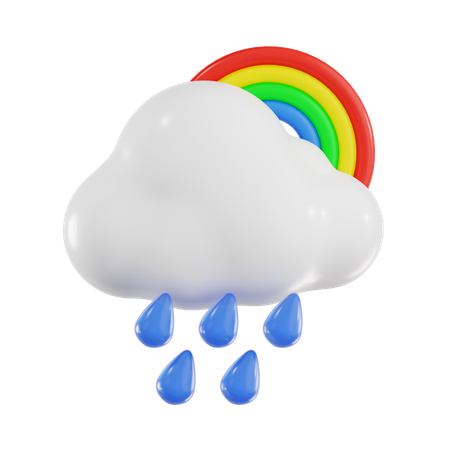 Arrosé d'arc-en-ciel  3D Icon