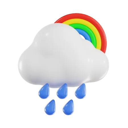 Arrosé d'arc-en-ciel  3D Icon