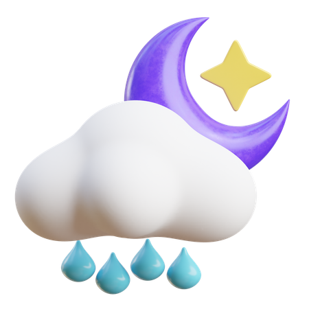 Nuit pluvieuse  3D Icon