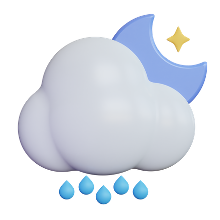 Nuit pluvieuse  3D Icon