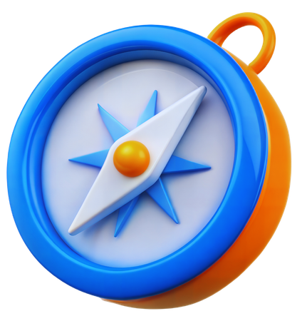 Brújula  3D Icon