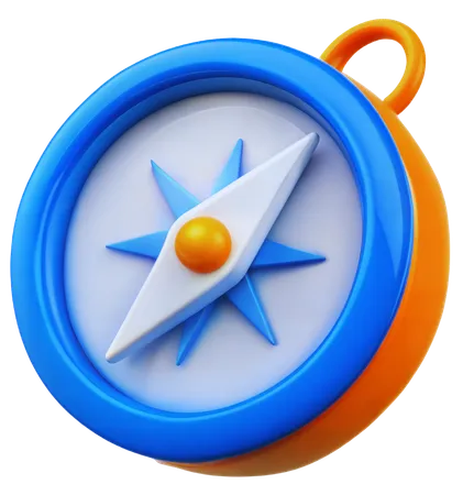 Brújula  3D Icon