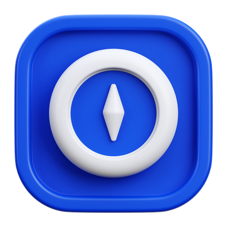 Brújula  3D Icon