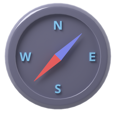 Brújula  3D Icon