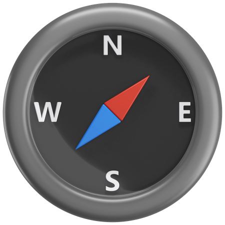 Brújula  3D Icon