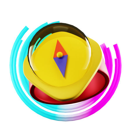 Brújula  3D Icon