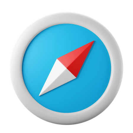 Brújula  3D Icon