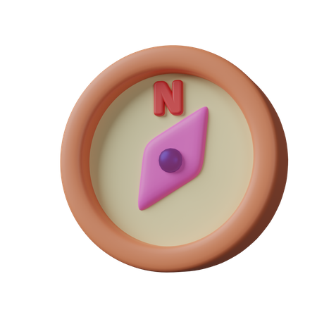 Brújula  3D Icon