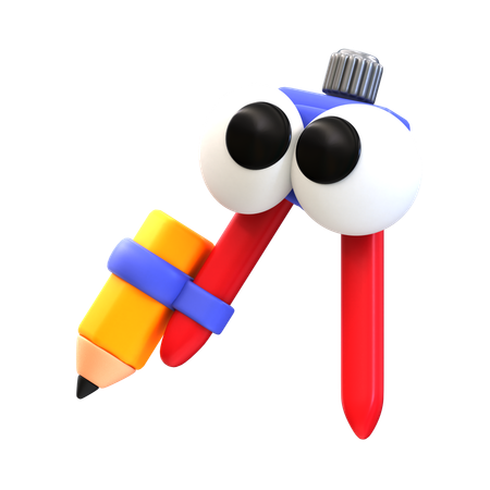 Brújula de dibujos animados  3D Icon