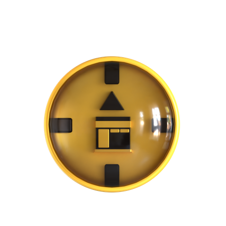 Brújula kaaba  3D Icon