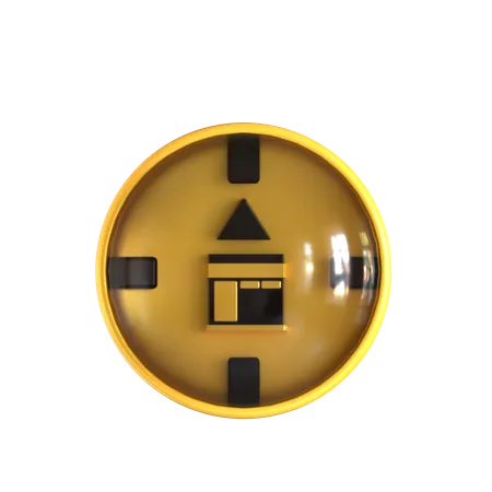 Brújula kaaba  3D Icon