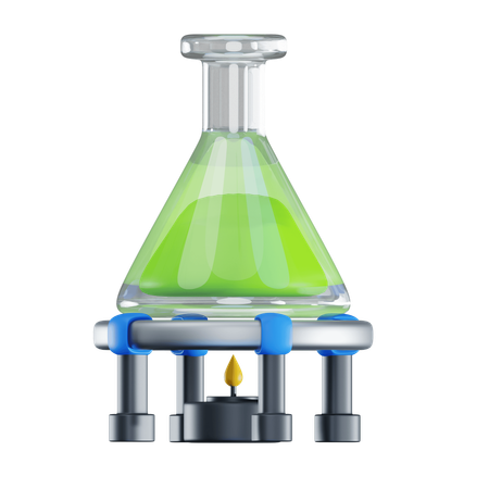 Brûleur de bouteille de chimie  3D Icon