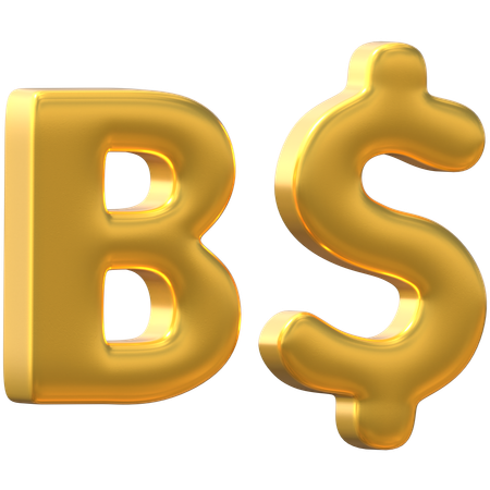 Brunei Dollar  3D Icon