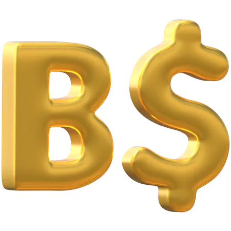 Brunei Dollar  3D Icon
