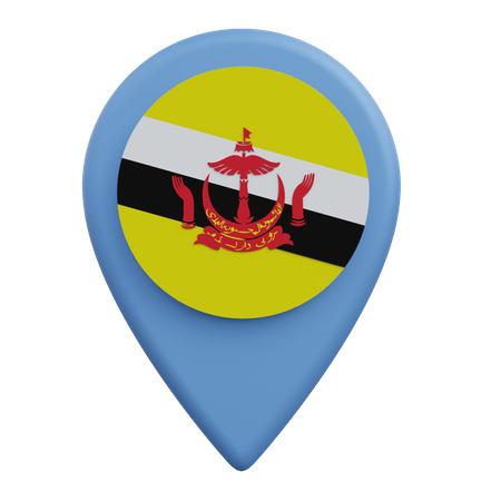 Emplacement de Brunéi  3D Icon