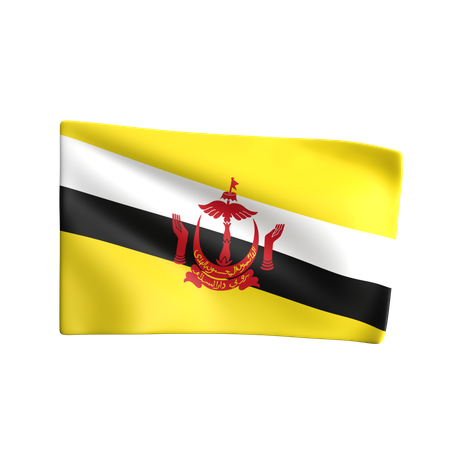 Brunei Flag  3D Icon