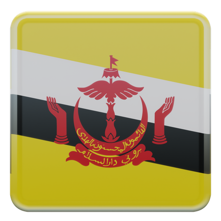 Brunei Flag 3D Illustration