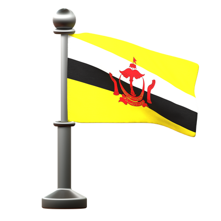 Brunei Flag  3D Icon