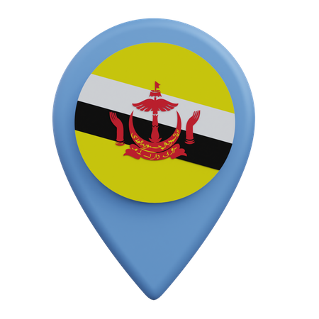 Brunei Location  3D Icon