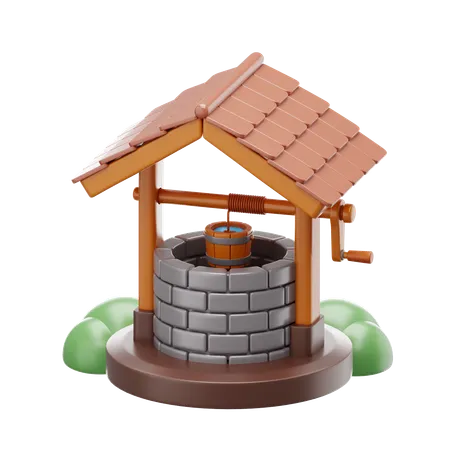 Brunnen  3D Icon